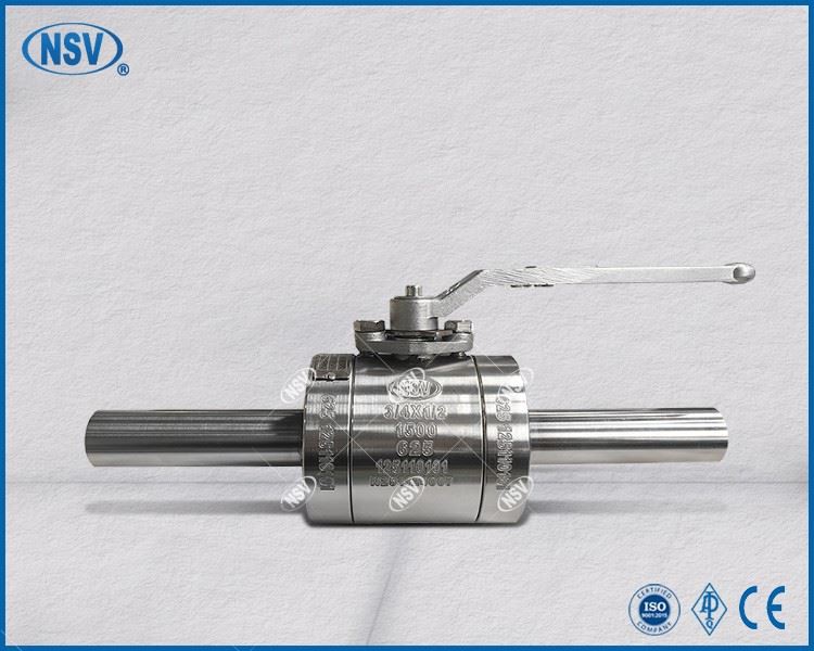 Inconel 625 Pob Valve Nrog 100mm Txiv Neej