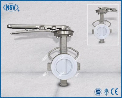 ASTM A351 CF8M (SS316) Cov Kab Ntsig Concentric Npauj Npaim Valve