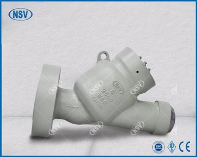 Cov pa roj carbon steel Y-Hom viav vias kos Valve